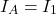 \[ I_A = I_1 \]